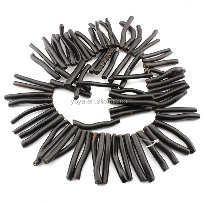 CB8054 Natural black coral branch beads,coral stick beads