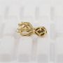 CZ7877 Dainty  Cute Mini Gold Diamond CZ Micro Pave Octopus Charm Pendants
