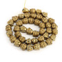 HB3113 2017 Rainbow gold plated hematite laughing buddha head shape beads,Yoga buddha head charm beads in bulk