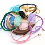 BRH1264 Wholesale multicolor Druzy Macrame Bracelet,druzy braided bracelet