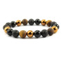 BN5061F custom gemstone beads elastic bracelet for men ,mix natural gemstone beads stretch bracelet
