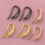 CZ6769 Zircon CZ Micro Pave Earring Hooks,Cubic Zirconia Ear Wires, Earring Findings,