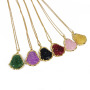 NN1138 stainless steel chain natural stone jade buddha necklace for woman 2021