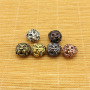 JFA1010 Fashion style antique silver gold rose gold plated zinc alloy animal head metal lion head beads