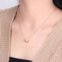 NZ1302 18K Gold Enamel Turkish Evil Eyes Ball Stainless Steel Chain Protection Necklace