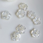 SP4077 MOP mother of pearl shell flower beads for stud earring making