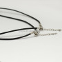 BC1130 Wholesale fashion DIY black leather necklace chains
