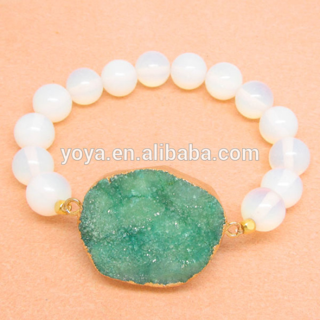 BRH1263 Fashion Opal Beaded Druzy Bracelet,Wholesale Druzy Jewelry Bracelet