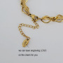 Non Tarnish 18k Gold Plated Stainless Steel Chain Wrapped Flake Snake Chain Necklace & Bracelet Jewelry Sets