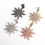 CZ7461 Popular Style CZ Micro Pave Starburst Charm Pendants