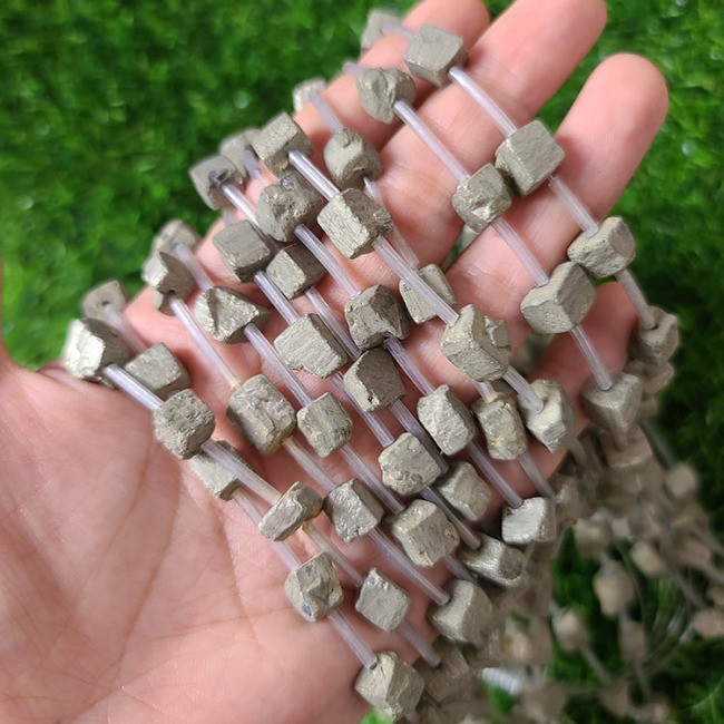PB1108 pyrite nugget beads,natrual irregular chips pyrite beads