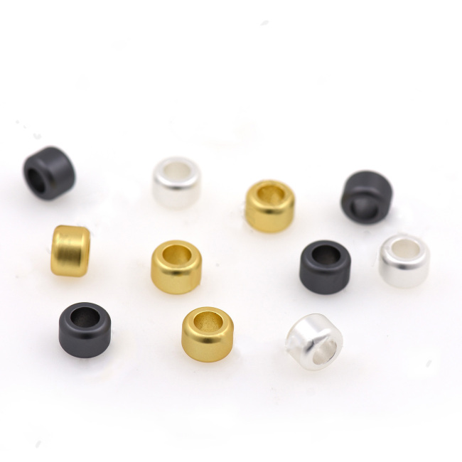 JS1466High quality Matte Gold Plated Rondelle Spacer Beads