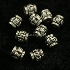 JS1358 Fashion Antique Silver Tone Metal Jewelry spacers,Silver Pewter Spacer Beads for bracelet