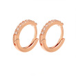 Clear cz/rose gold