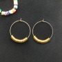2019 Latest Vinyl Beads Earrings Designs For Girl Women,Fashion Perles Heishi Hoop Earrings Jewelry