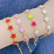 #8 star bracelet/white