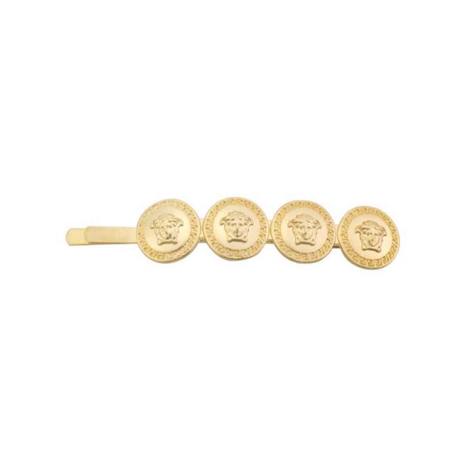 H1004 Popular Baroque Style Hair Pins Medallion Gold Coin Hair Pin Clips Gold Medusa Barrette Korean Hair Accessories