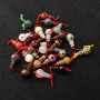 SL0755 Wholesale gemstone 3 holes guru beads for yoga jewelry,gem stone prayer beads