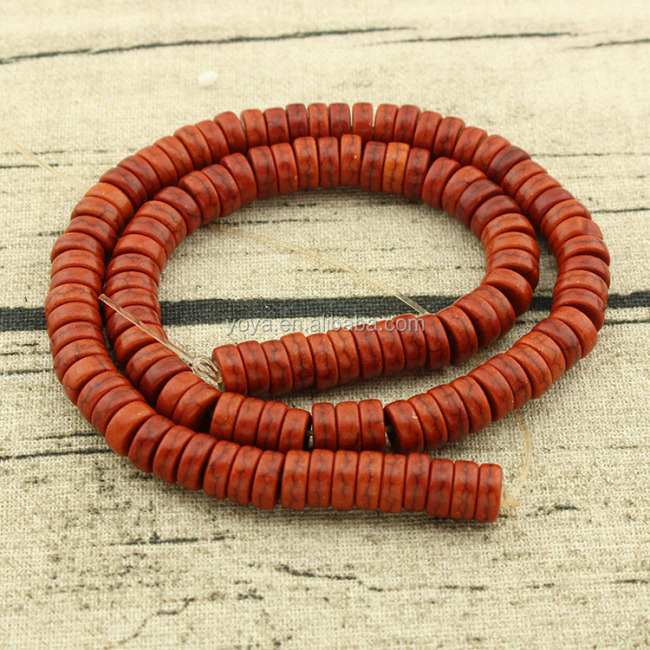 TB0259 Turquoise Stone Rondelle Abacus Disc Beads,Turquoise Gemstone Heishi Beads