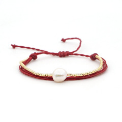 BB1012 New Arrival Handmade Miyuki Seed Bead Wrist Ladies Bracelet ,Hot Sale Charm Pearl Beaded String Women Bracelet