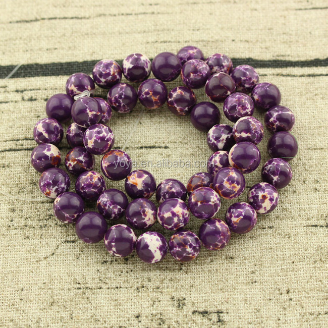 SM3110-3 Purple sea sediment jasper beads,purple impression jasper beads