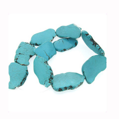TB0095 turquoise stone nugget, large rough semi-precious turquoise stone beads