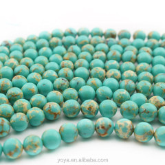 SM3110-2 Aqua blue imperial jasper beads,manmade aqua impression jasper beads