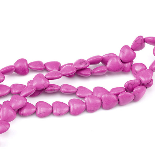 TB0189 beautiful mixed turquoise heart charm spacer beads, Multicolor Turquoise Heart Beads