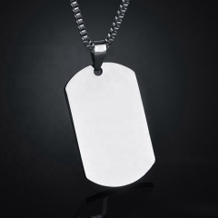 High quality customized logo laser engraved stainless steel dogtags military sublimation wholesale