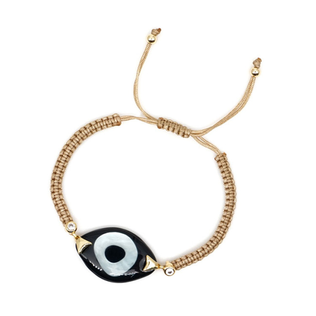 BG1100 Fashion Handmade Large Turkey Evil Eyes Macrame Bracelet,Protector Bracelet Jewelry for Lovers gift
