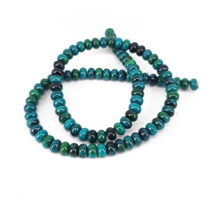 SB7001 Synthetic Various Shape Rondelle Heishi Disc Tube Chrysocolla Beads,Teal Green Semiprecious Stone Beads