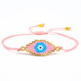 BG1007 Delicate Handmade Miyuki Seed Beaded Evil Evileye Eye Woven Charm Bracelet for Women
