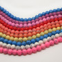 TB0322 Wholesale spring colour synthetic turquoise stone round beads