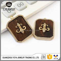 CZ6851 Hot selling cz pave micro pendant findings,zirconia diamond pendant with high quality