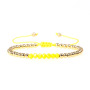 BM1019 New Metal Ball Beads & Cut Crystal Glass Beads Bracelet ,Gold Plated Copper Ball Beads Bracelet For Jewelry Rope