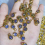 CZ8459 18K Gold Plated CZ Cubic Zirconia Pave Round Circle Charms ,Mini Round Charm Pendant For Necklace Earring Jewelry Making