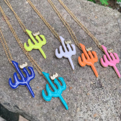 NZ1052 Fashion Micro Pave CZ Enamel Multicolor Allah Religious Necklace, Islamic Jewellery, Arabic Calligraphy Gift