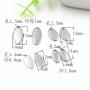 S821 Stainless Steel Oval Tags,Can Laser Engrave Logo Stainless,Steel Metal Oval Blank Stamping Tags