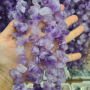 CR5166 Wholesale Amethyst Druzy Faceted Nugget Beads