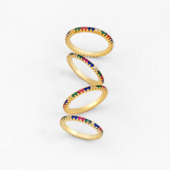 RM1054 new arrival fashion ring copper with cz paved rings for women