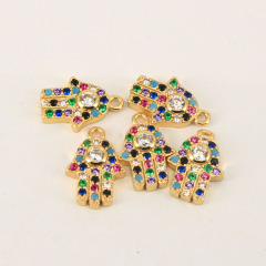 CZ7603 Mini Minimal CZ Jewelry Charms Tiny Small Dainty CZ Micro Pave Charms