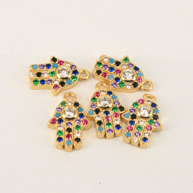 CZ7603 Mini Minimal CZ Jewelry Charms Tiny Small Dainty CZ Micro Pave Charms