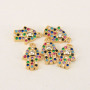 CZ7603 Mini Minimal CZ Jewelry Charms Tiny Small Dainty CZ Micro Pave Charms