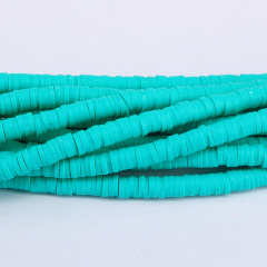 A0037 Popular Turquoise Green Polymer Clay Vinyl Perles Heishi Beads Blue Polymer Clay Disc Spacer Beads