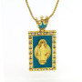NZ1272  Fashion Custom Tarot Card  Pendant Charm Gold Luxury Necklace Men