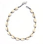 NN1016 White Shell Multicolor Clay Heishi Necklace, Polymer Clay Heishi Beads Summer Choker Necklace with Cowry Shell Charm
