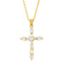 NZ1210 new model CZ diamond mirco pave charms cross Pendant Necklaces Christian religion jewelry gift for men lady