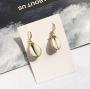 EN1034 2019 Woven Fashion Cowrie Cowry Shell Earring,Gold Dangle Drop Conch Seashell Shell Earrings