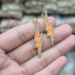 #8 orange Lightning Bolt
