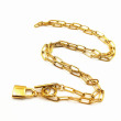 lock necklace/gold
